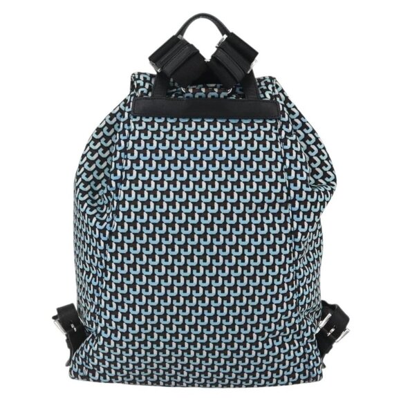 PRADA Backpack Nylon Light Blue Silver Auth 158915SAM main image 9